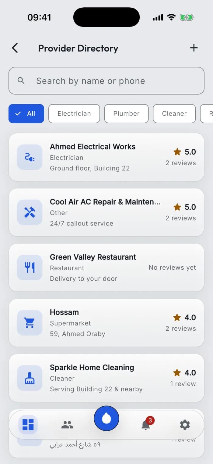 Service providers
