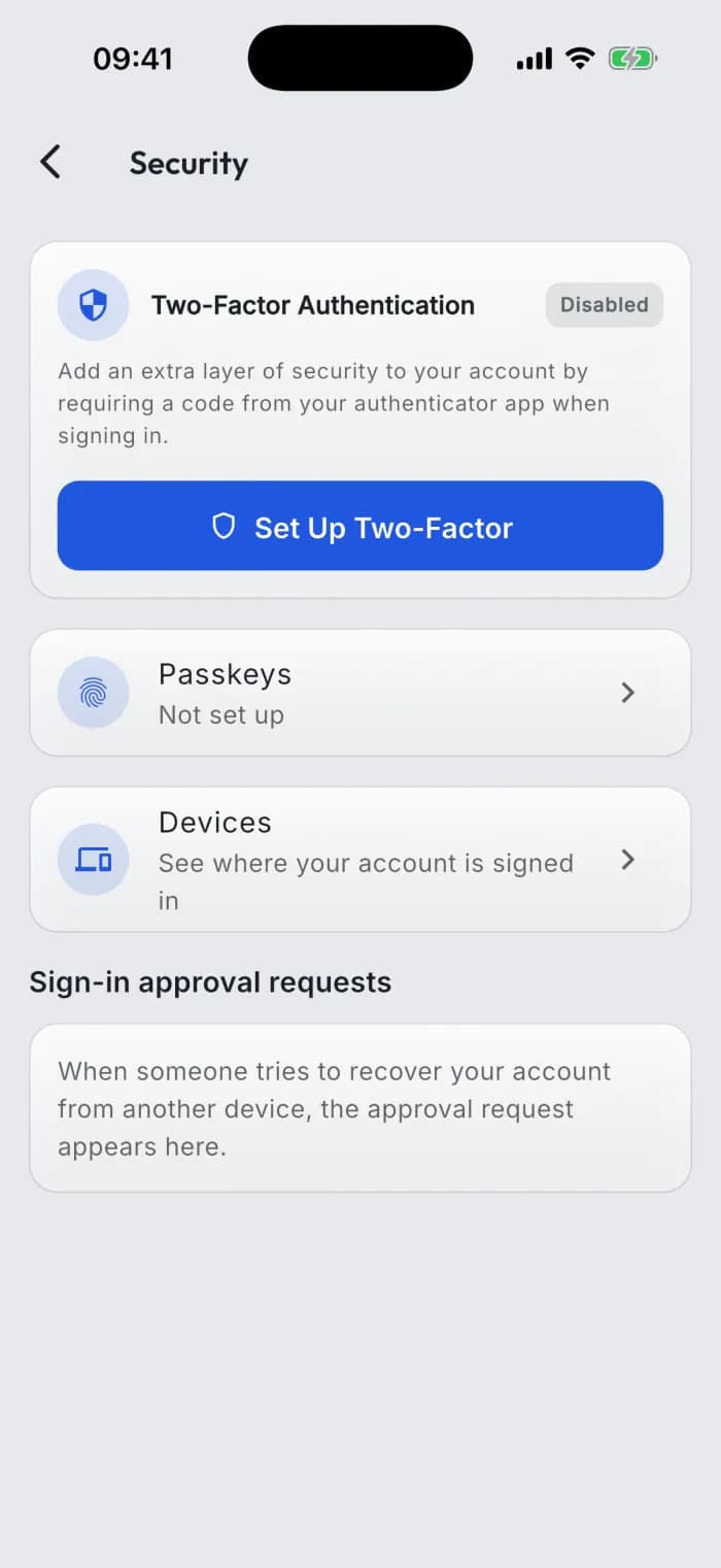Your account
