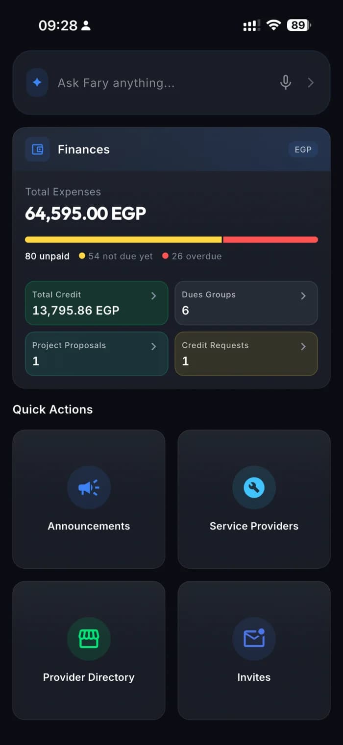 No community to set up